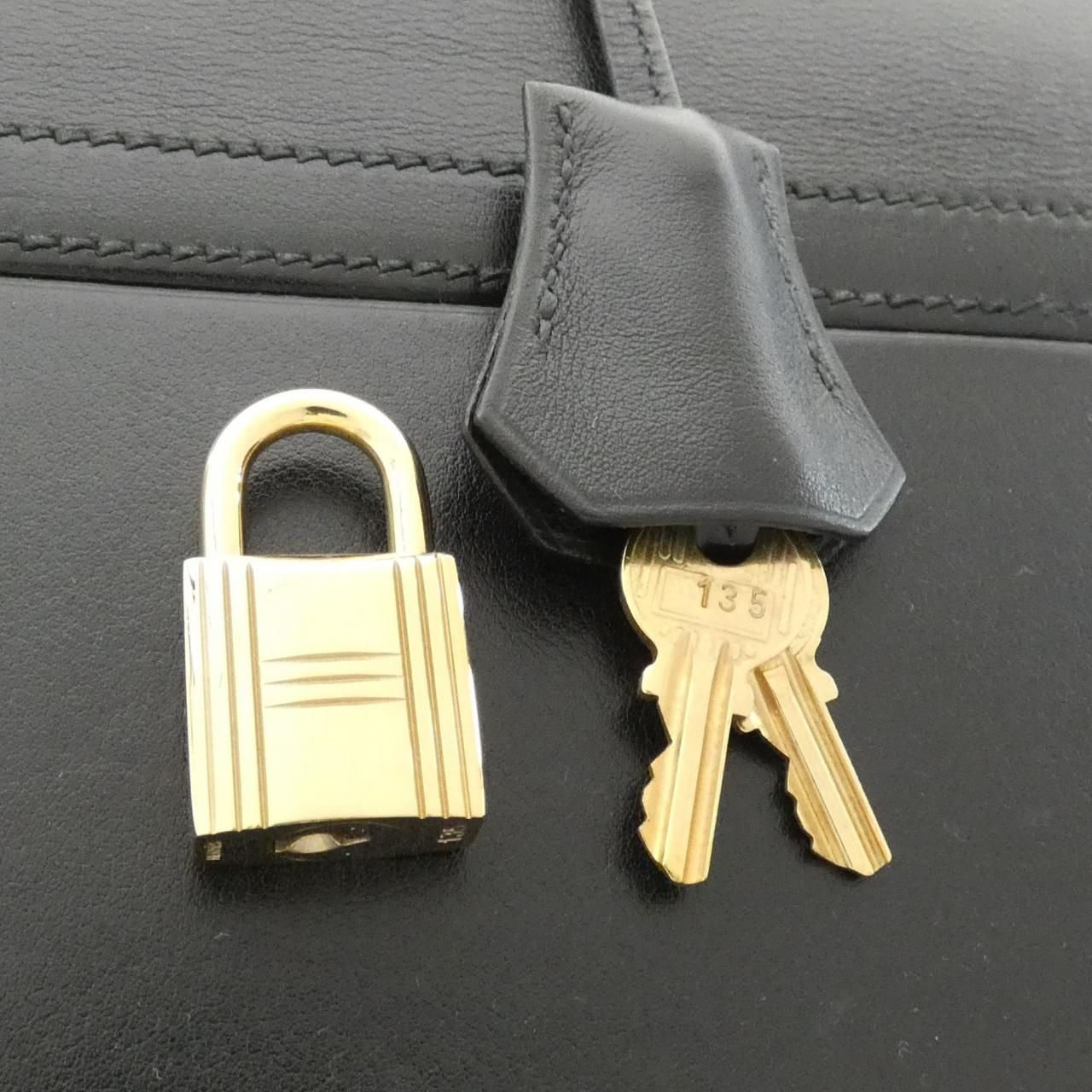 Hermes Macpherson Bag Handbag Black — view 4