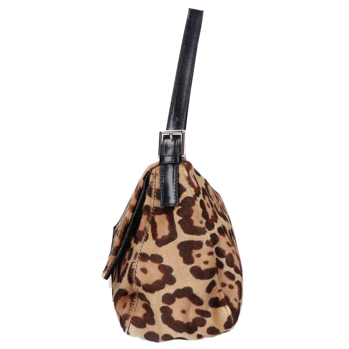 Fendi Leather Calf Hair Leopard Mamma Bucket — view 2