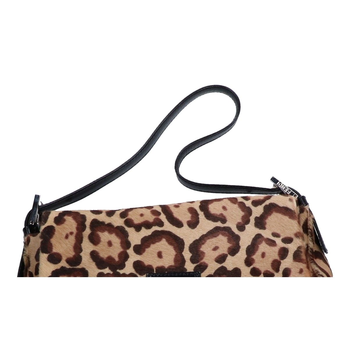 Fendi Leather Calf Hair Leopard Mamma Bucket — view 9
