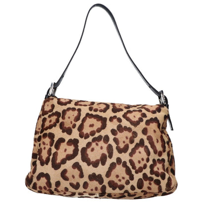 Fendi Leather Calf Hair Leopard Mamma Bucket — view 3