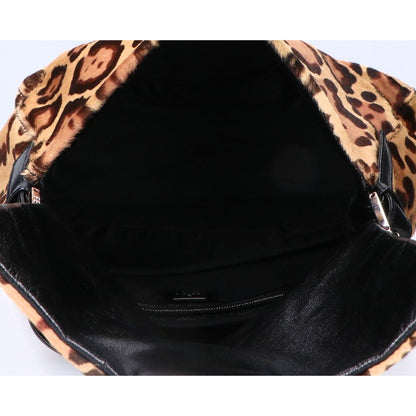 Fendi Leather Calf Hair Leopard Mamma Bucket — view 6