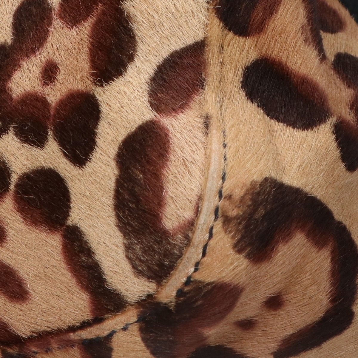 Fendi Leather Calf Hair Leopard Mamma Bucket — view 8