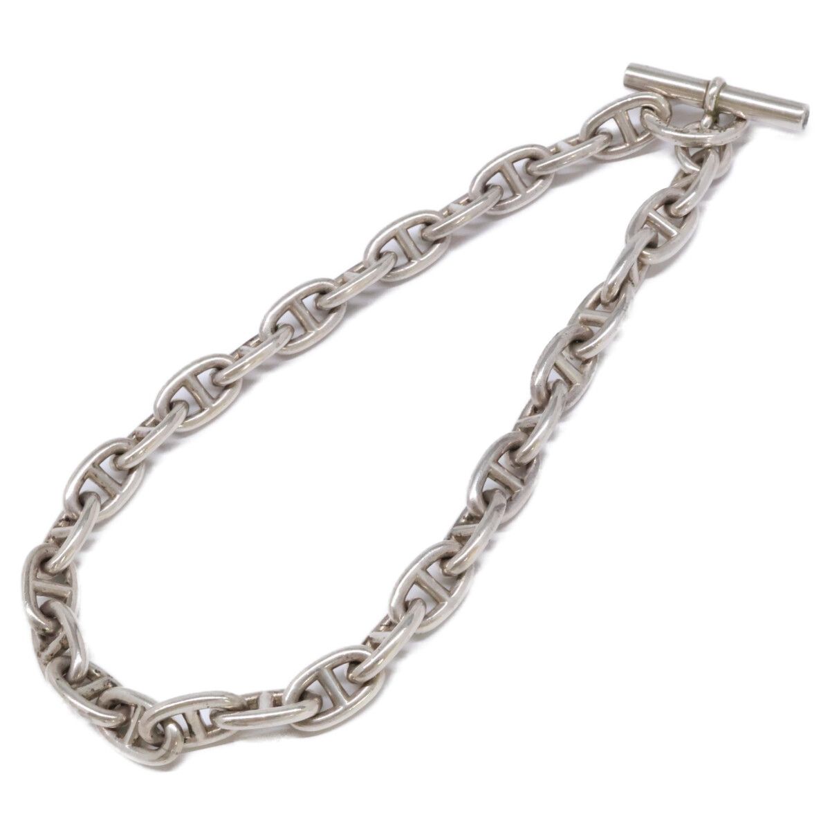 Hermes Vintage Cursive Chaine D'ancre GM 29 Links Necklace