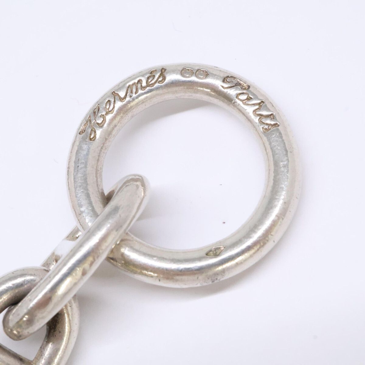 Hermes Vintage Cursive Chaine D'ancre GM 29 Links Necklace — view 5