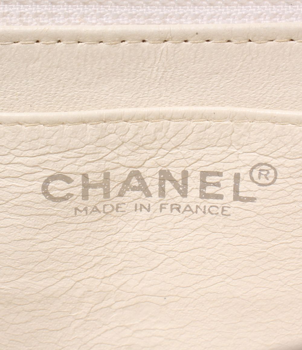 Chanel Chain Shoulder Bag Double Silver Chocolate — view 4