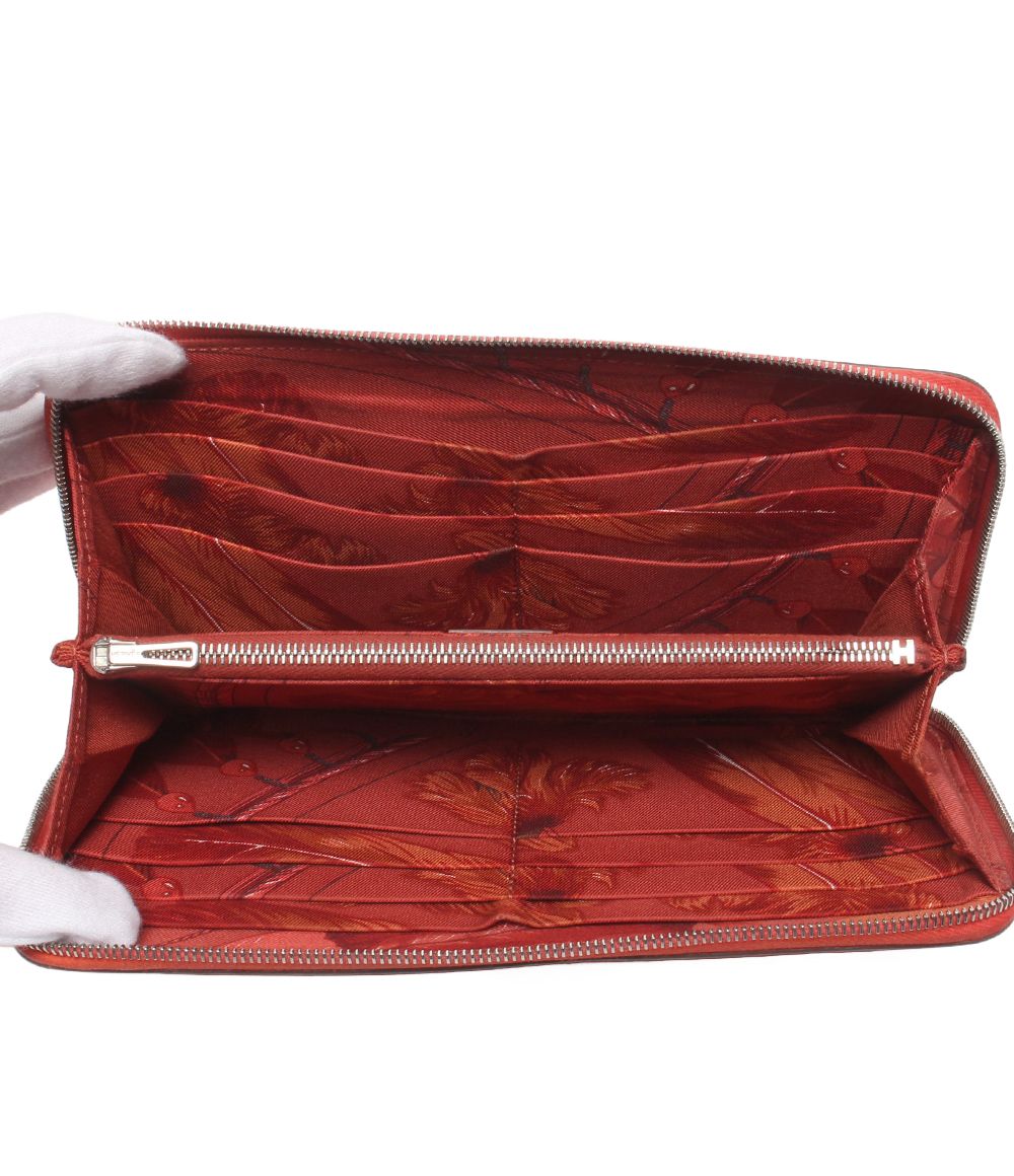 Hermes Zip Around Wallet Silver Azap Long Silk in — view 5