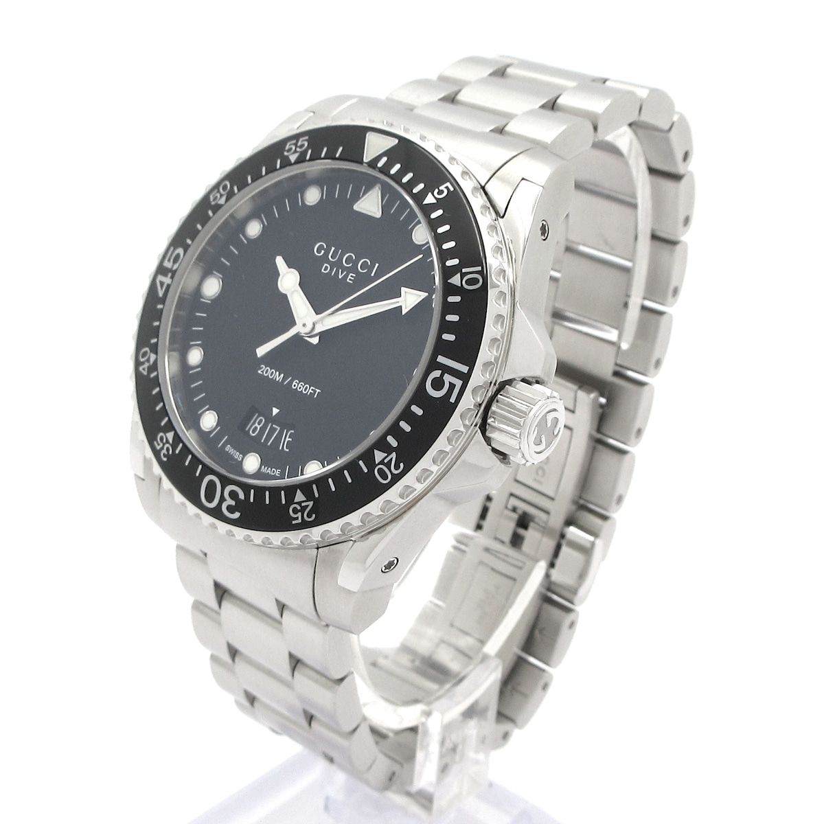 Gucci Watch Dive 136.3 SS Black — view 2