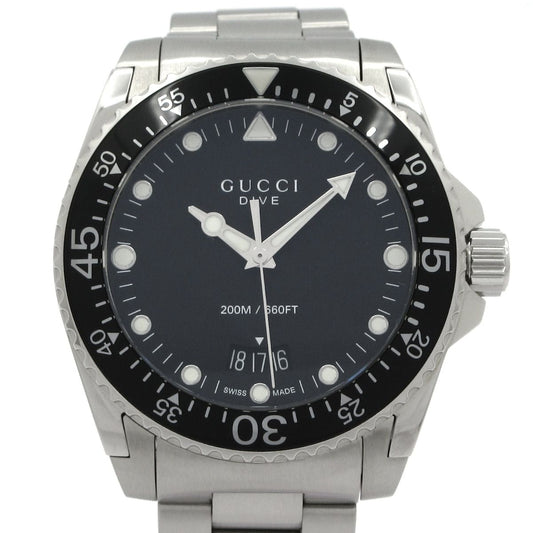 Gucci Watch Dive 136.3 SS Black