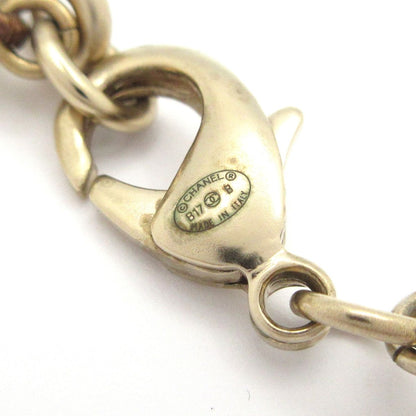 Chanel Necklace CC Logo White Gold — view 5
