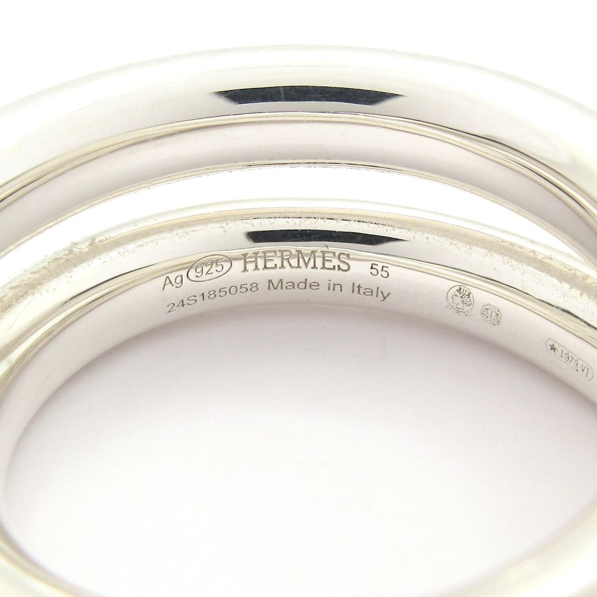 Hermes Ring 55 Vertiges Silver — view 5