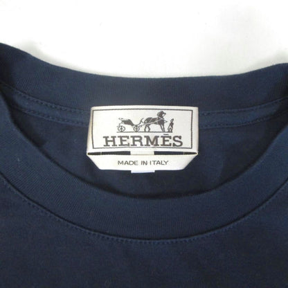 Hermes Puzzle T-Shirt Leather Patch Mini Navy — view 5