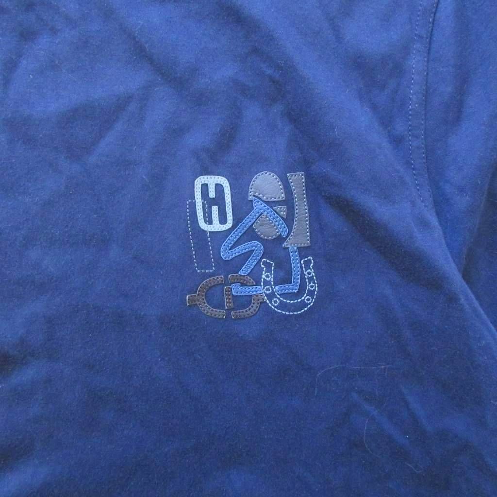 Hermes Puzzle T-Shirt Leather Patch Mini Navy — view 4