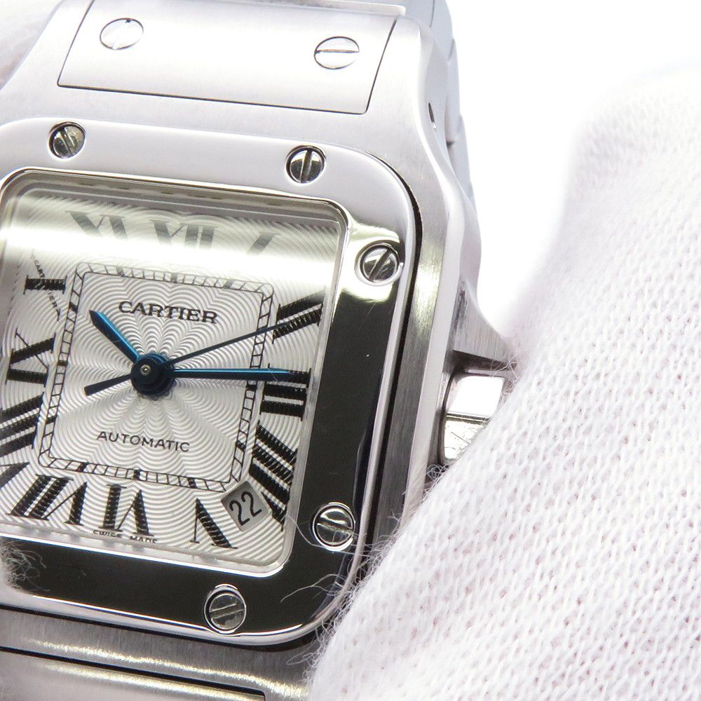 Cartier Santos Galbe SM Watch Silver Dial — view 6