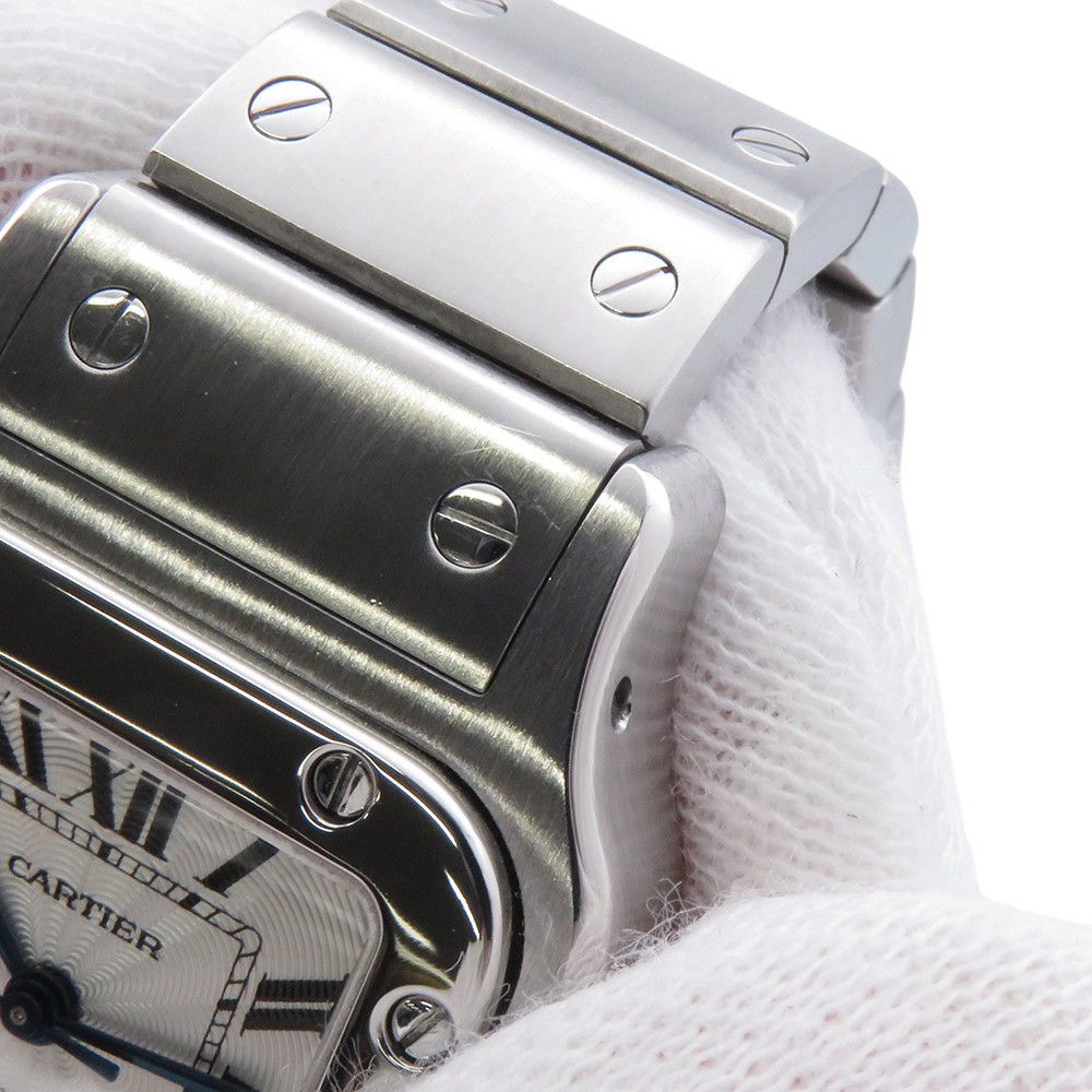 Cartier Santos Galbe SM Watch Silver Dial — view 5
