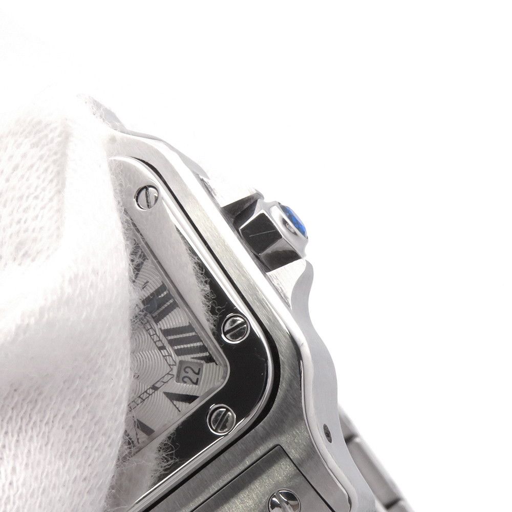 Cartier Santos Galbe SM Watch Silver Dial — view 7