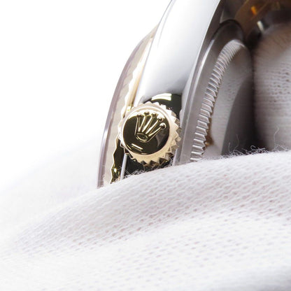 Rolex Datejust D Number SS 18k Yellow Gold Watch Silver Black Dial — view 7