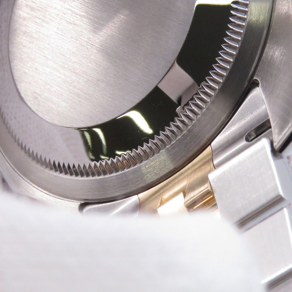 Rolex Datejust D Number SS 18k Yellow Gold Watch Silver Black Dial — view 8
