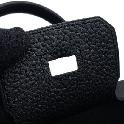 Hermes Birkin 25 Black Silver Togo Handbag — view 8