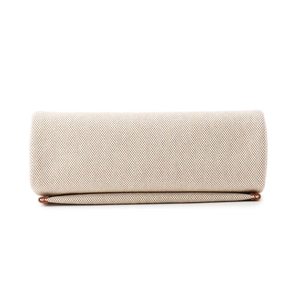 Hermes Shoulder Bag Herbag Zip Mini Ecru Fauve Silver Toile Ash Vache Hunter — view 3