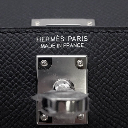 Hermes Handbag Mini Kelly 2 Sellier Black Silver Epsom 2-Way — view 7