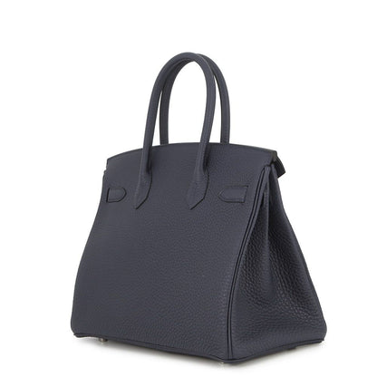 Hermes Birkin 30 Blue Nuit Silver Togo Handbag — view 2