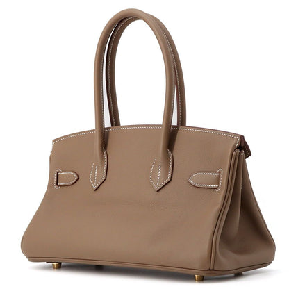 Hermes Shoulder Birkin 29 Etoupe Gold Handbag — view 2
