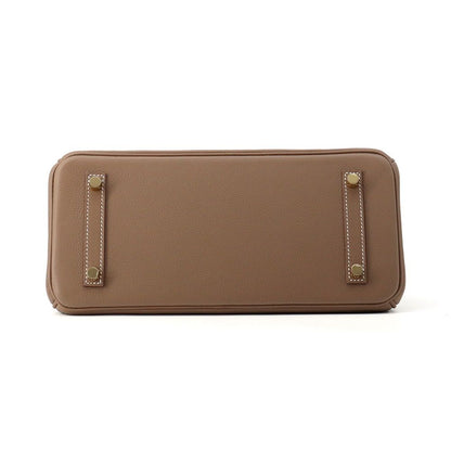 Hermes Shoulder Birkin 29 Etoupe Gold Handbag — view 3