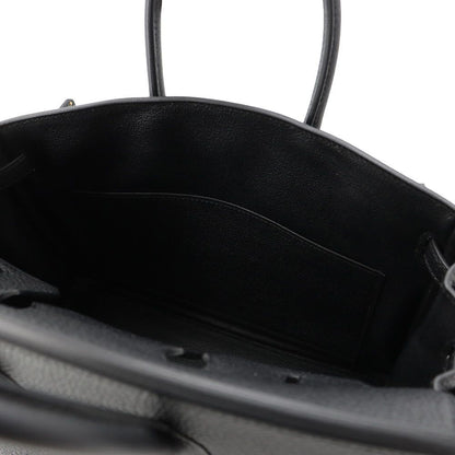 Hermes Birkin 25 Black Gold Togo Handbag — view 6