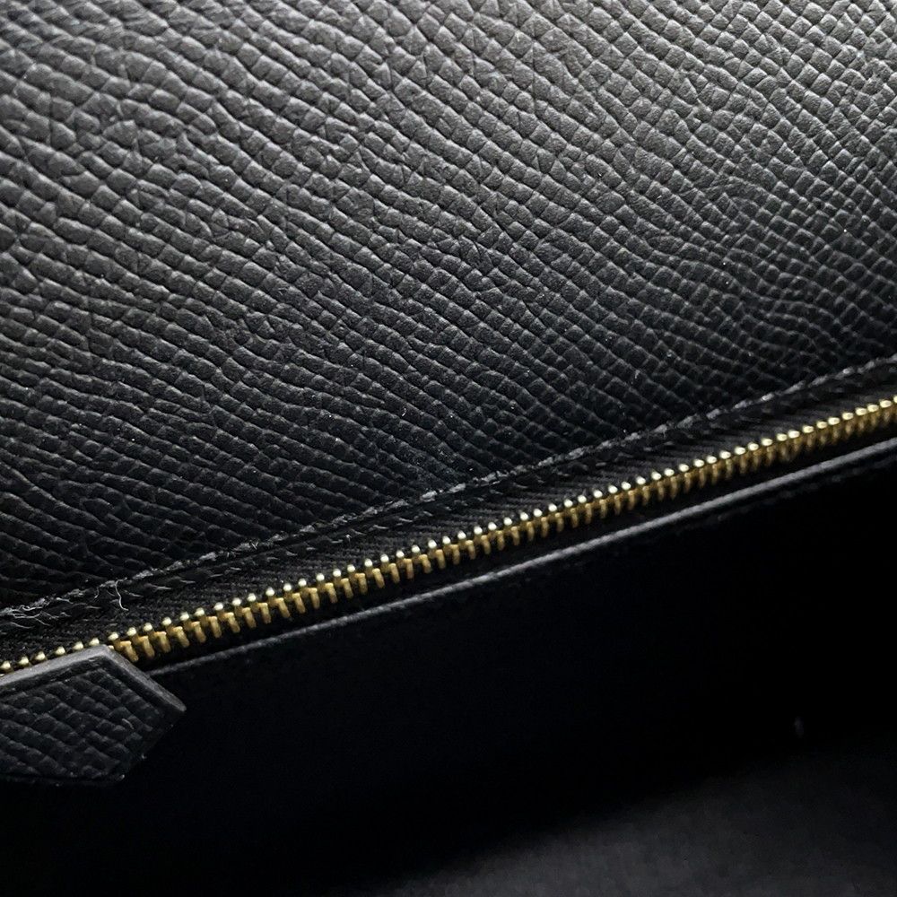 Hermes Handbag Kelly 25 Sellier Black Gold Epsom 2-Way — view 9