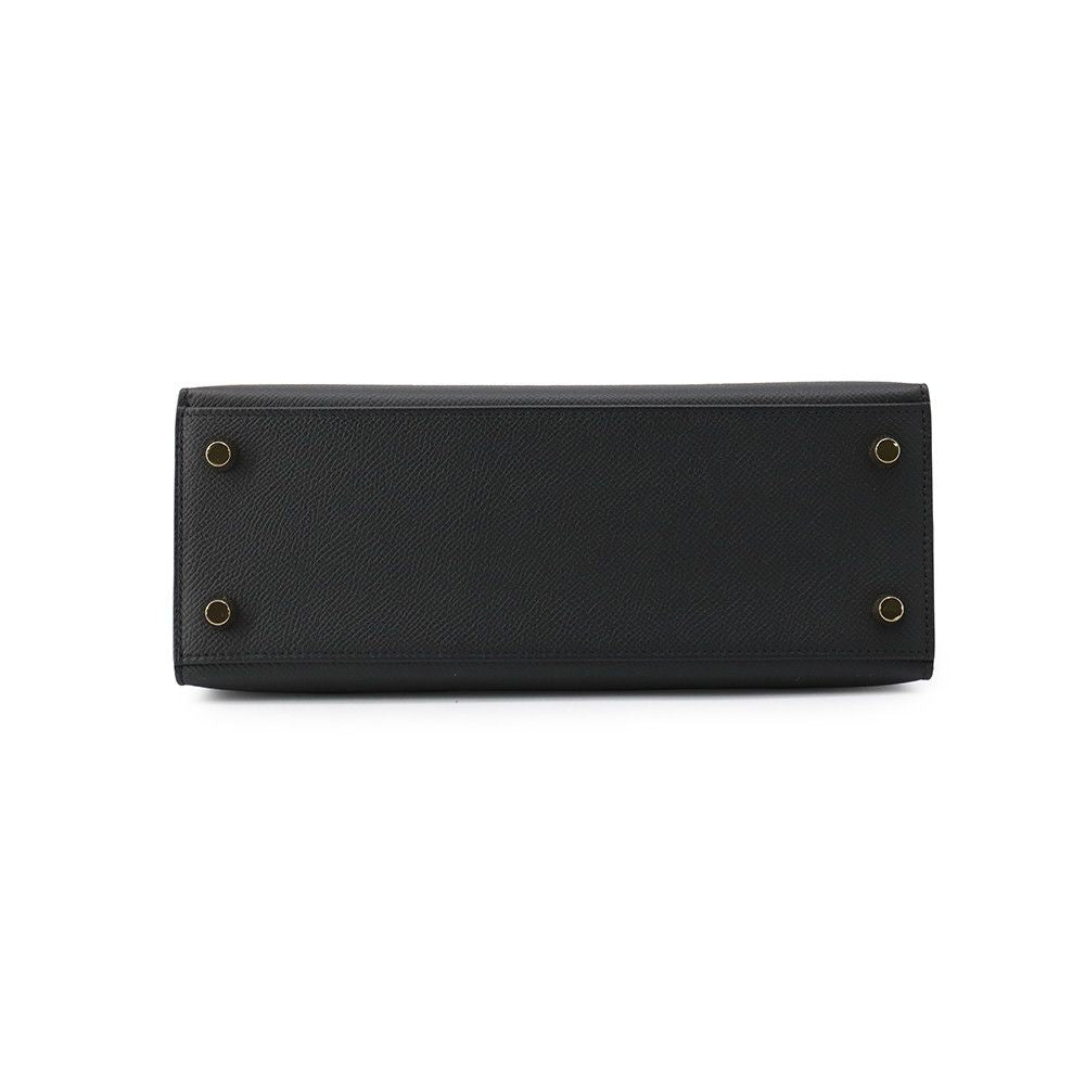 Hermes Handbag Kelly 25 Sellier Black Gold Epsom 2-Way — view 3