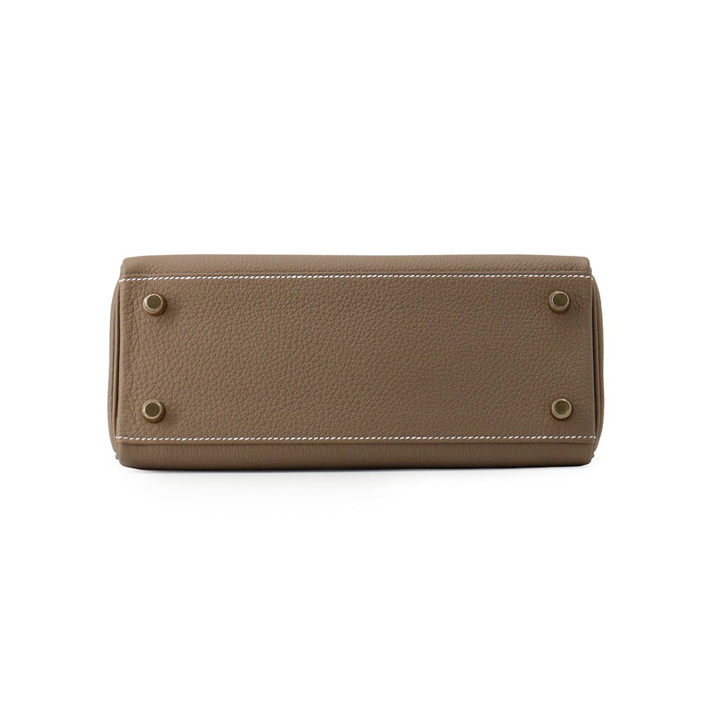 Hermes Handbag Kelly 25 Retourne Etoupe Gold Togo 2-Way — view 3