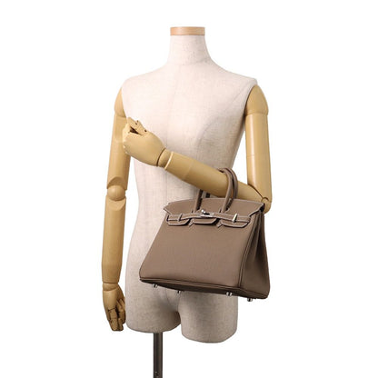 Hermes Birkin 25 Etoupe Silver Togo Handbag — view 4