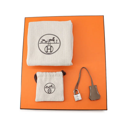 Hermes Birkin 25 Etoupe Silver Togo Handbag — view 9