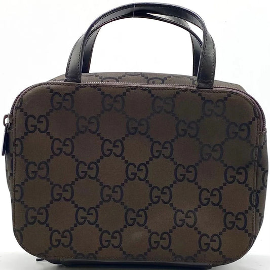 Gucci Hand Tote GG Nylon Cosmetic Travel