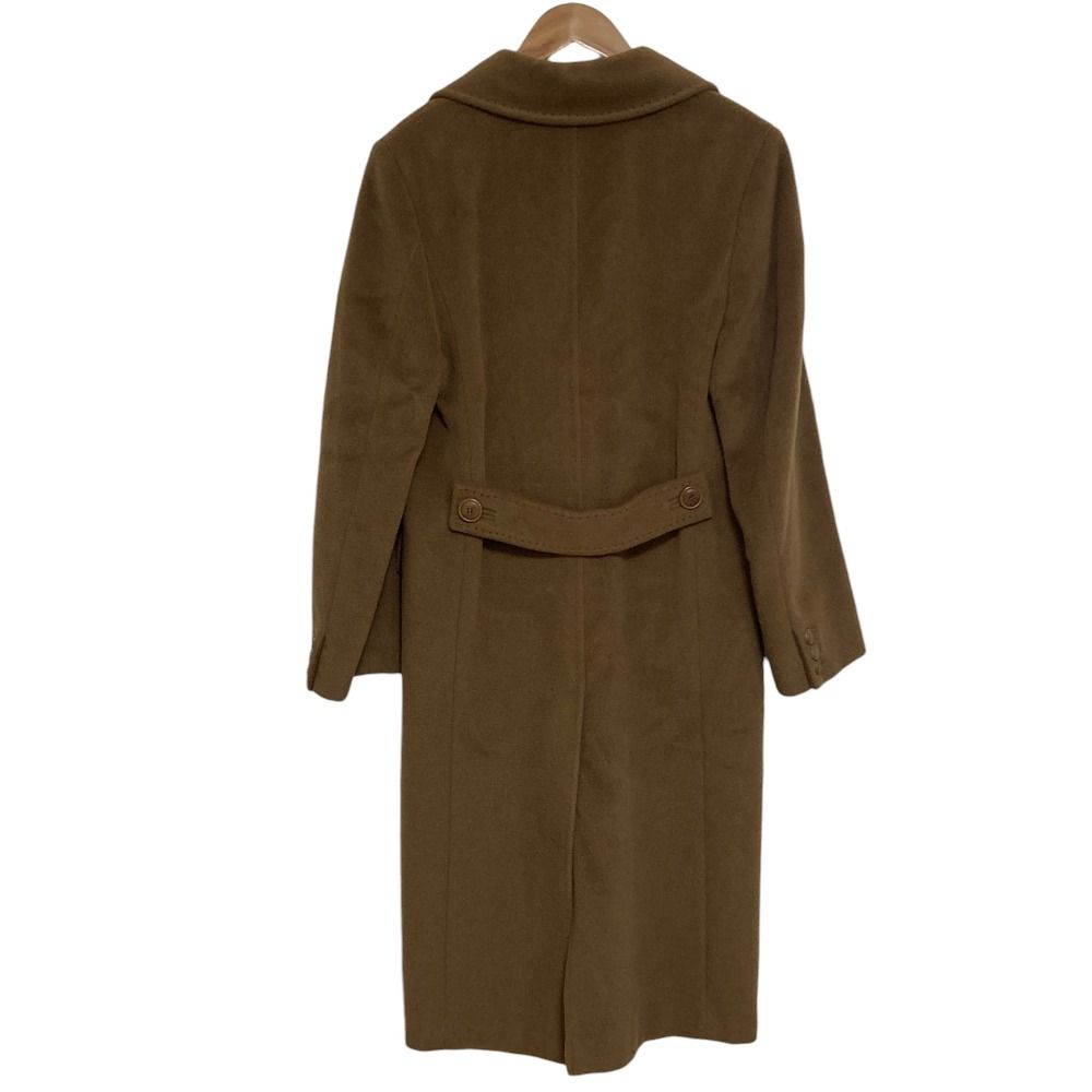 Max Mara Cashmere Blend Wool Chesterfield Coat 38 Brown — view 2