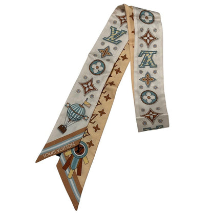 Louis Vuitton Bandeau BB From the Cloud Silk Scarf S Beige Multicolor