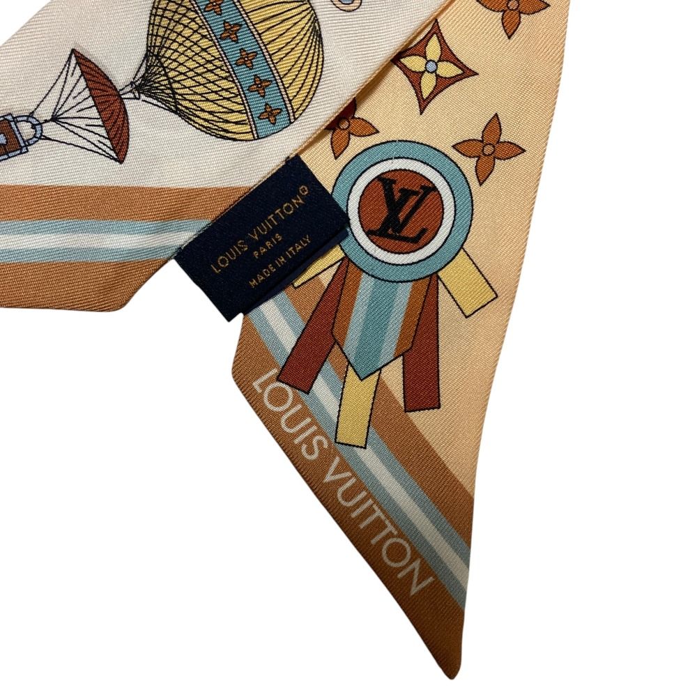 Louis Vuitton Bandeau BB From the Cloud Silk Scarf S Beige Multicolor — view 6