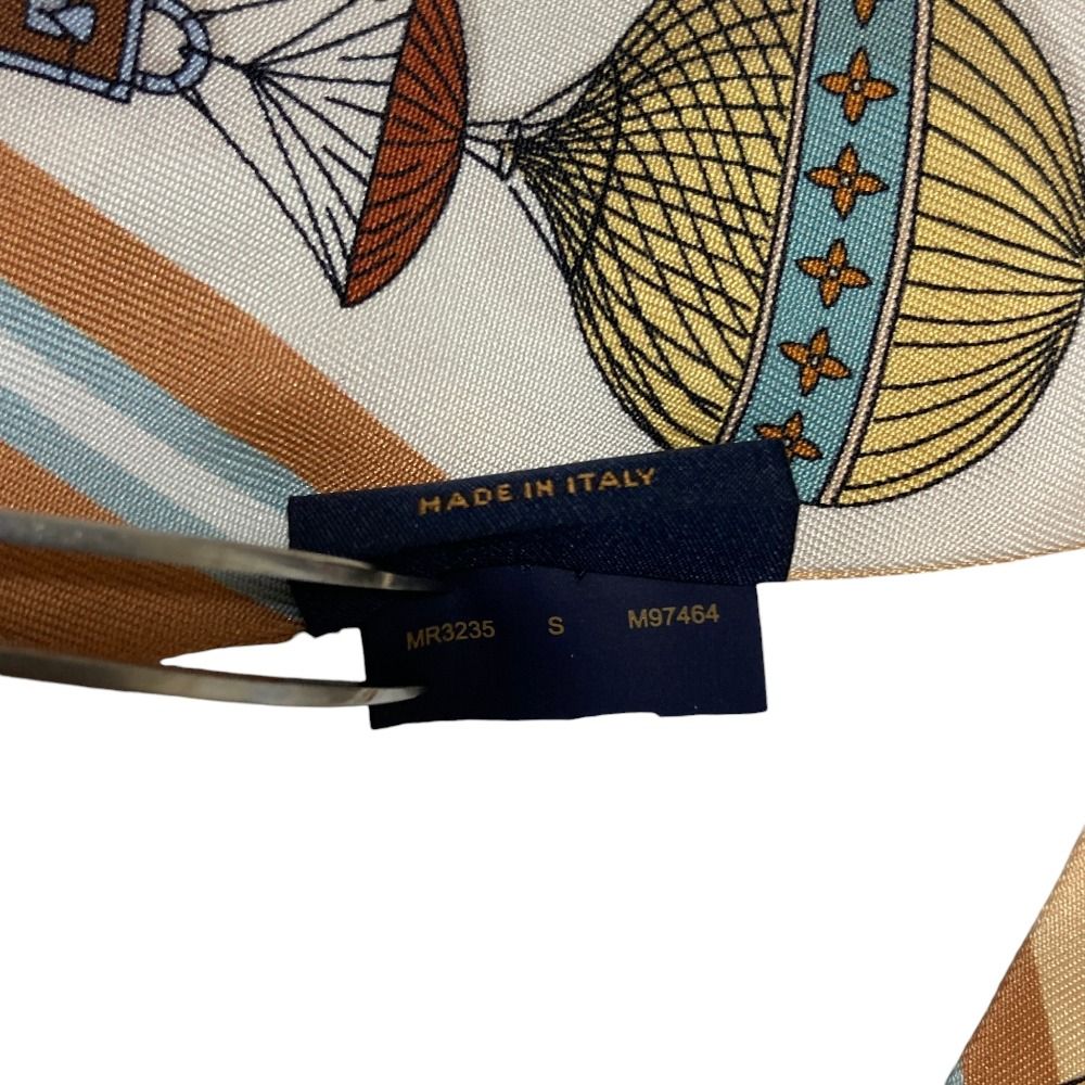 Louis Vuitton Bandeau BB From the Cloud Silk Scarf S Beige Multicolor — view 7