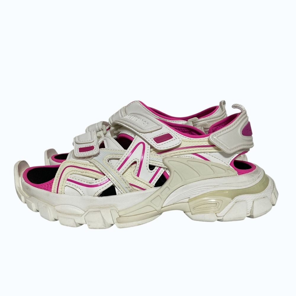 Balenciaga Bicolor Strap Sandals White Pink — view 2