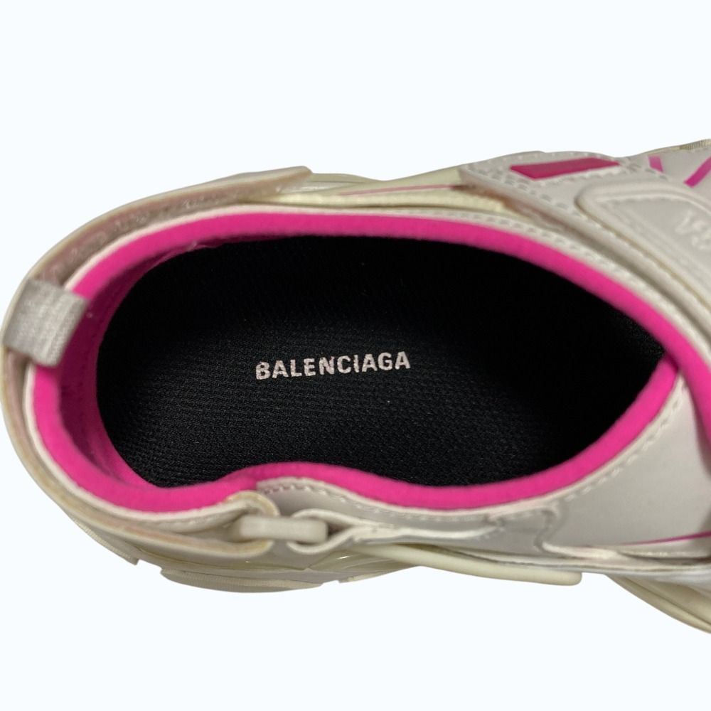 Balenciaga Bicolor Strap Sandals White Pink — view 5