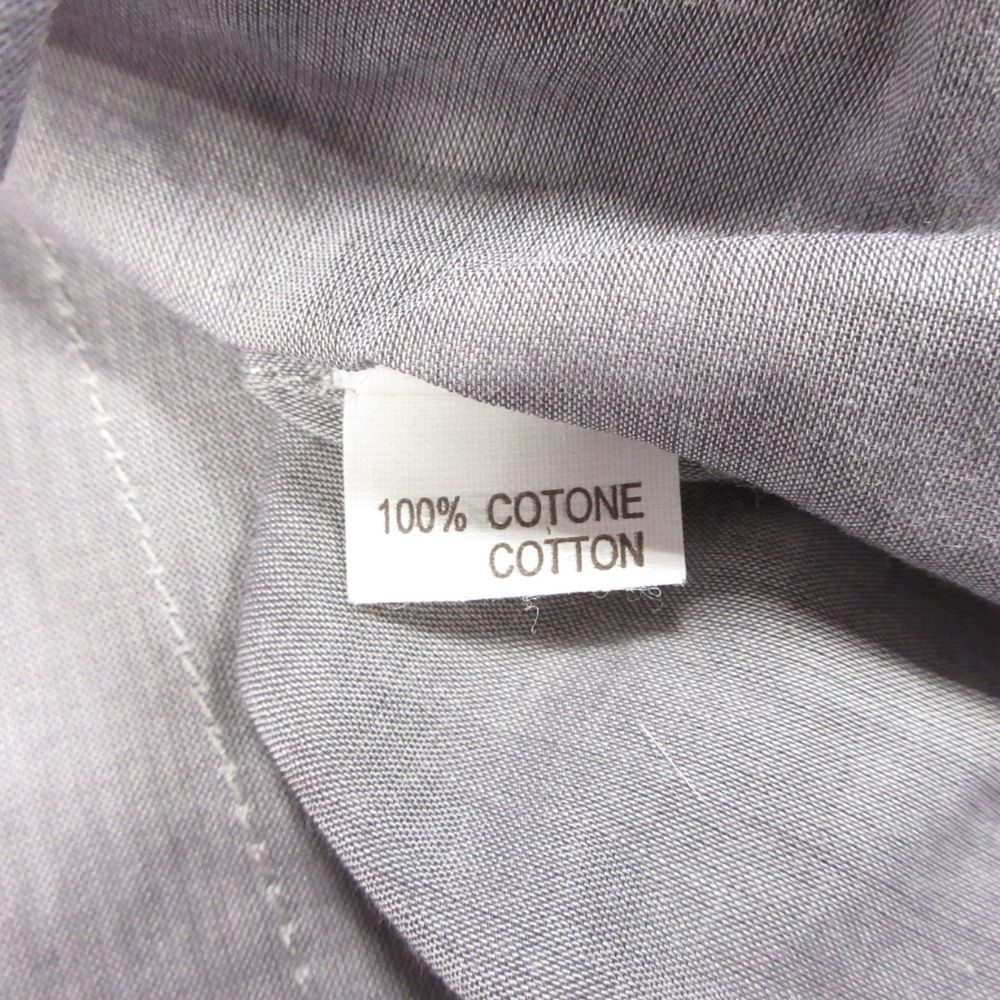 Brunello Cucinelli Cles Rick Shirt Blouse Cotton Chambray Long Sleeve Top M — view 8