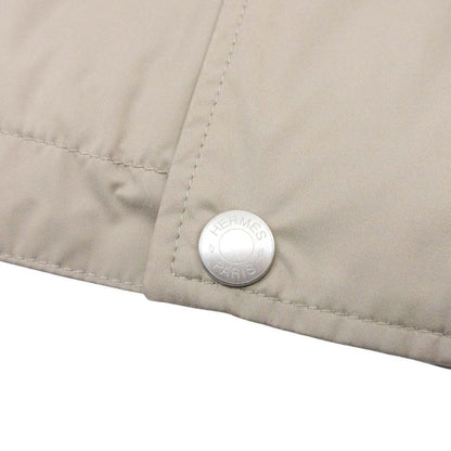 Hermes Series Button Mountain Hoodie Waterproof Leather Trim 52 Beige — view 5
