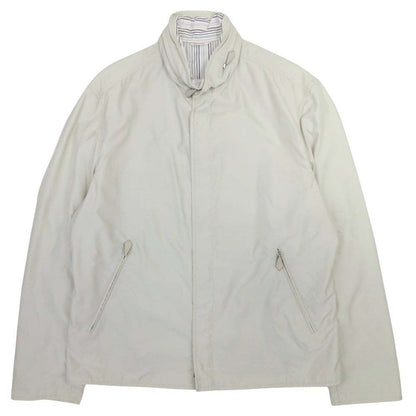 Hermes Nylon Poly Jacket Zip Up Outer Hood 52 Light Beige