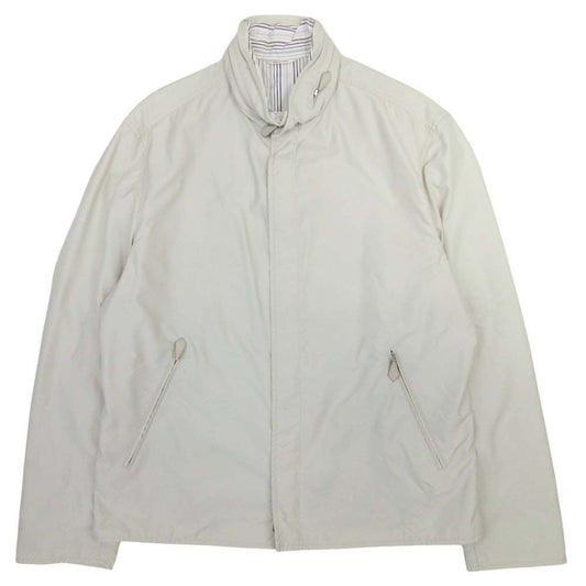 Hermes Nylon Poly Jacket Zip Up Outer Hood 52 Light Beige