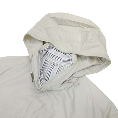 Hermes Nylon Poly Jacket Zip Up Outer Hood 52 Light Beige — view 4