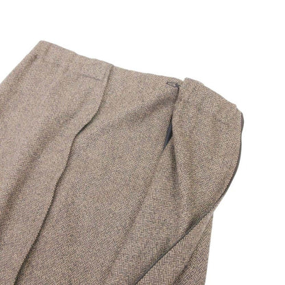 Hermes Martin Margiela Era Vintage Cashmere Blend Tweed Front Zip Skirt Knee — view 4