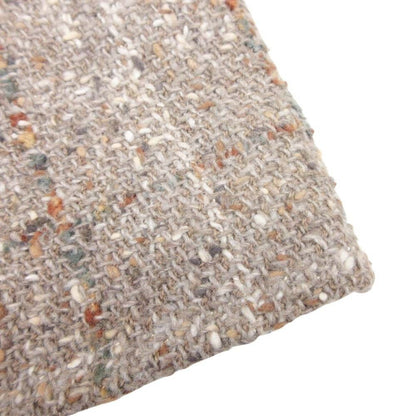 Chanel Vintage Wool Tweed Plaid Semi Flare Skirt Knee Length Mid Calf 38 Beige — view 3