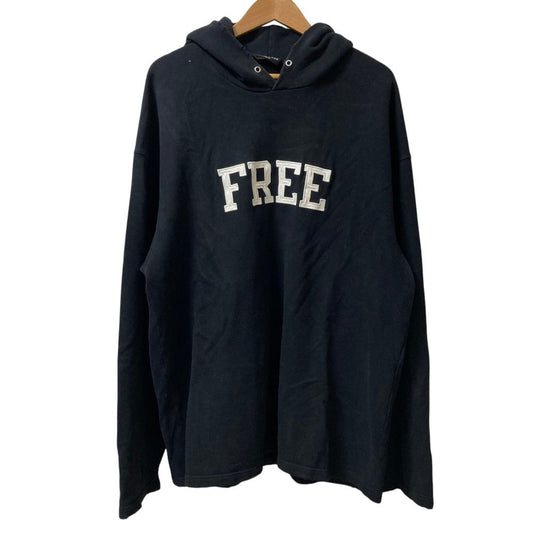 Balenciaga Damage Embroidery Logo Sweatshirt Hoodie Xxs Black White