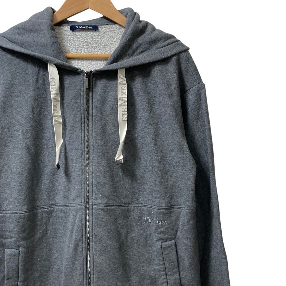 Max Mara S Maxmara Zip Up Hoodie M Gray — view 2