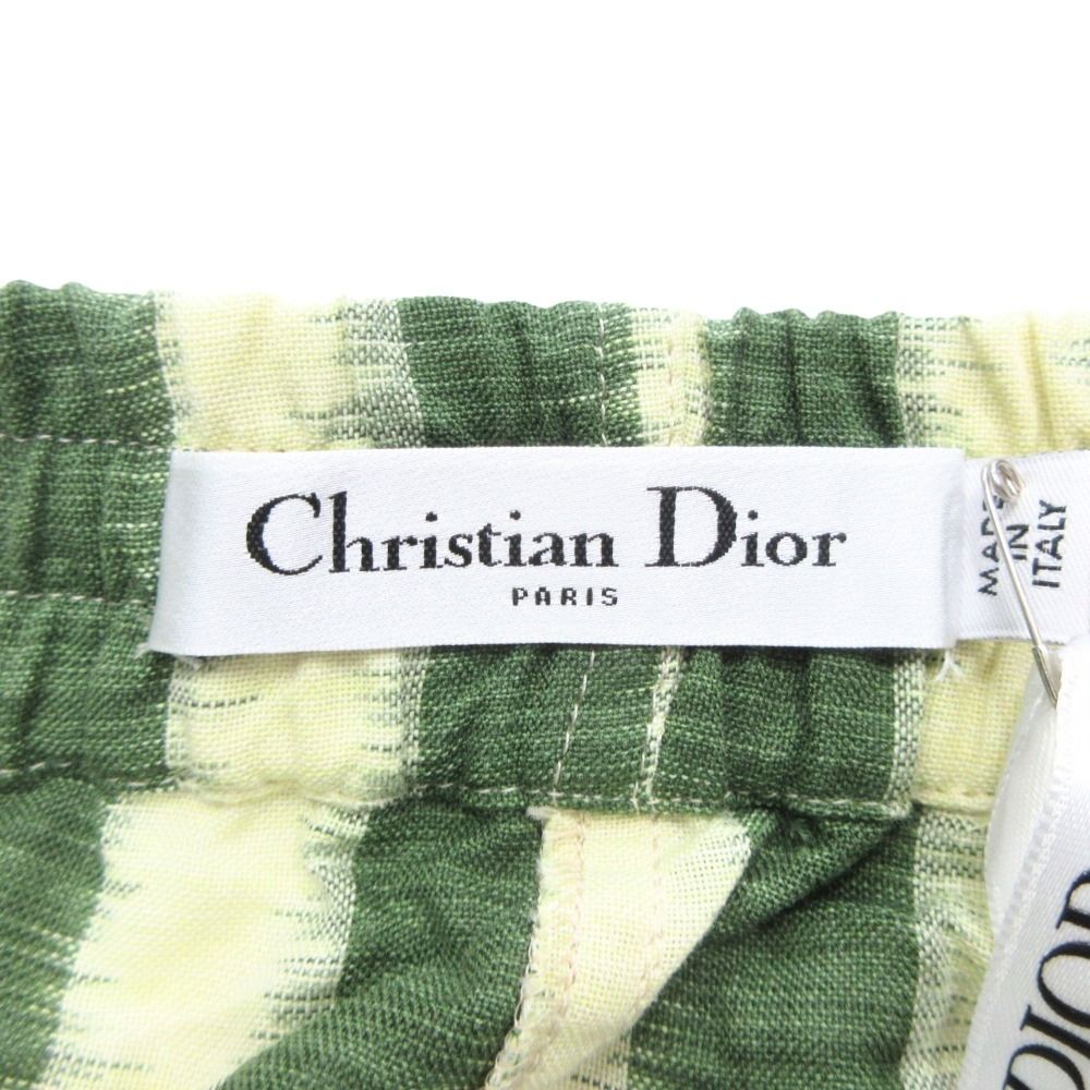 Dior Shorts Border Stripe 34 Green — view 4